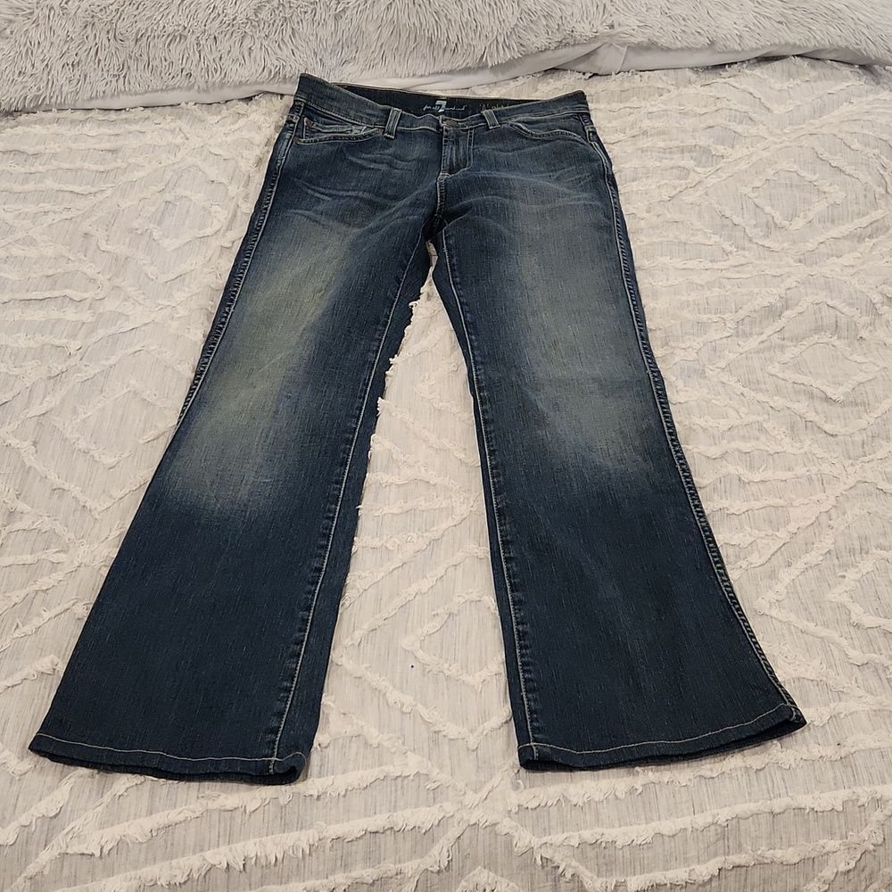 Medium wash "a pocket" bootcut 7 for all mankind bootcut jeans size 29!